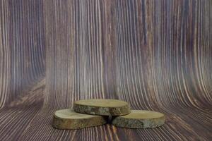 wooden coaster podium photo