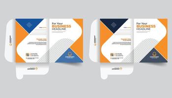 Annual report cover template creative layout or stylish idea business file folder or stationary template vector