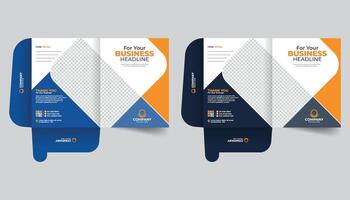Creative colorful annual report cover template creative layout or stylish idea business file folder or stationary template vector