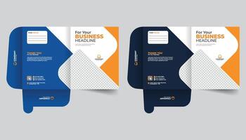 Creative and Stylish layout Company business file folder or stationary template vector