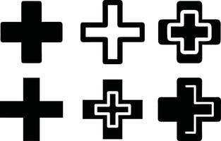 Minimalist Medical Cross Design File vector