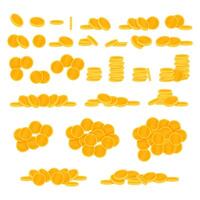 Set of gold coins in stacks and composition vector