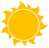 Abstract yellow sun with clean lines and harmonious balance, elegant illustration vector