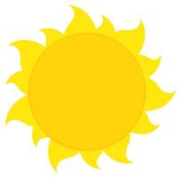 Abstract sun with soft curves and balanced design, symbol of positive energy vector