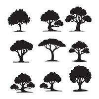 Tree Icons, Nature, Forest, Landscape, Environment, Nature Art vector