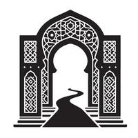 an archway with a path leading to it, Ramadan and Eid vector