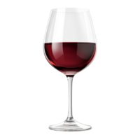 Savor the Taste of a Refined Glass of Red Wine with a Smooth Texture on a Transparent Background png