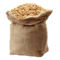 Bag of Premium Rice Displayed on a Transparent Background, Ready for Use in Cooking png