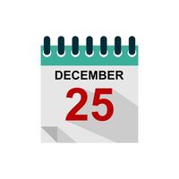 Calender icons set. illustration. Days f the year. Holidays in December. vector
