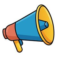 Megaphone Icon isolated white background vector