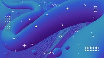 Abstract background of blue contrast color palette. Flowing element trend design. Magazine, leaflet, billboard, sale, banner, flyer, background. Eps 10 vector