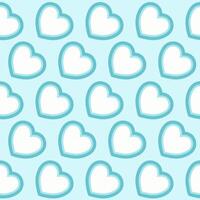 Happy white day design concept seamless pattern. vector