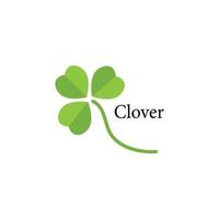 Clover logo simple template nature and symbol vector