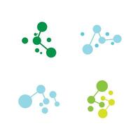 Set abstract Molecule symbol logo template illustration design vector