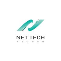 Technology illustration logos vector