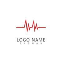 Stylized icon Pulse line illustration template vector