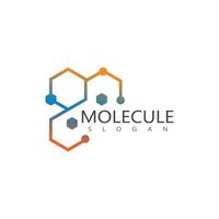 Abstract identic Molecule symbol logo template illustration design vector