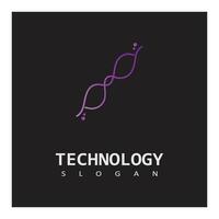 Stylized prodach Technology illustration logo template vector