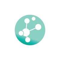 Abstract Molecule symbol logos template vector