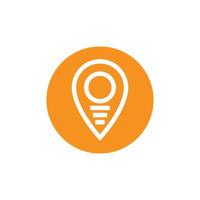 Simple Location point Logo template vector