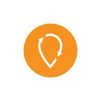 Simple Location Logo template vector