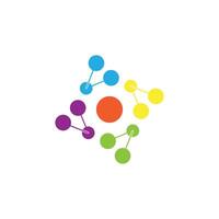 Identic Molecule symbol logo template vector