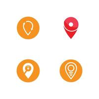 Abstract Location point Logo template vector