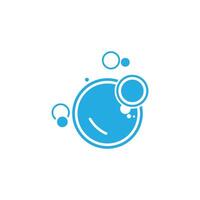 Abstract logo design featuring molecule buble vector