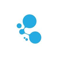 Abstract logo design featuring molecule template vector