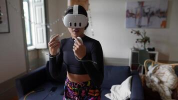 Experiencing the Thrills of Virtual Reality Right from the Comfort of Your Home with a VR Headset video