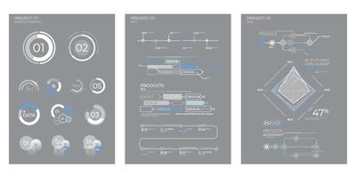 Design business elements charts in color. illustration. vector
