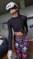 Enjoy Stylish VR Gaming While Relaxing in Colorful and Comfortable Loungewear at Home video