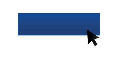 blue button with cursor arrow vector