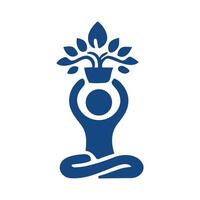 Person nurturing a plant, symbol of growth and care vector