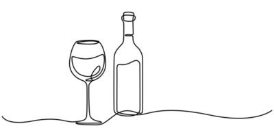 champagne cheers continuous one line drawing contour hands toasting with wine glasses with drinks vector
