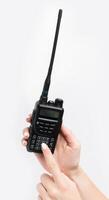 Handheld communication device in use for emergency response and coordination in a controlled environment photo