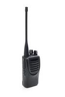 Compact handheld radio designed for clear communication during outdoor activities and events in various settings photo