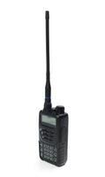 Handheld two-way radio device with extended antenna for communication in various environments photo