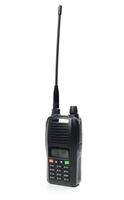 Portable two-way radio with antenna and keypad for outdoor communication in remote locations photo