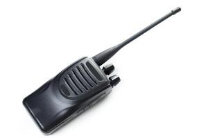 Black two-way radio with antenna designed for communication in various environments and situations photo