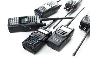 Communication devices used in emergency response operations during a training exercise in an urban area photo