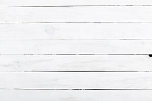 White wooden surface creating a clean minimalist backdrop for various creative projects and designs photo