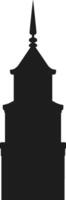 Elegant Minaret Silhouette Illustration vector