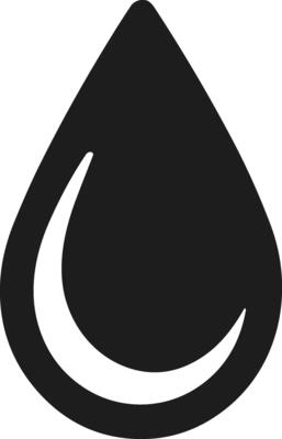 Abstract Water Droplet Silhouette Design