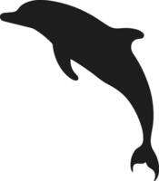Minimalist Dolphin Silhouette Design vector