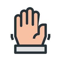 palm icon on isolated background vector