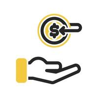 refund icon on isolated background vector