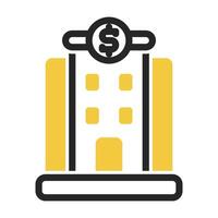 office building icon on isolated background vector