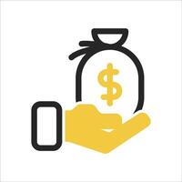 budget icon with isolated background vector