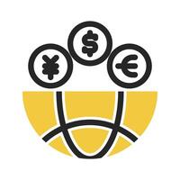 currency exchange icon on isolated background vector